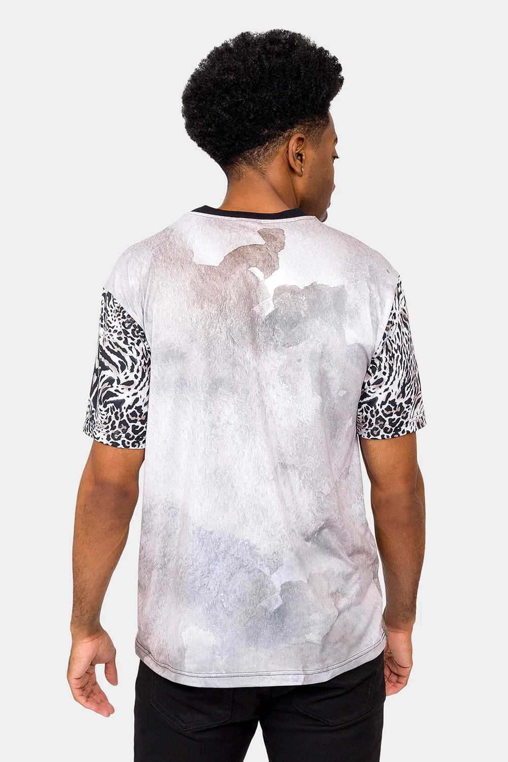 Ink Wash Leopard T-Shirt - Image 3