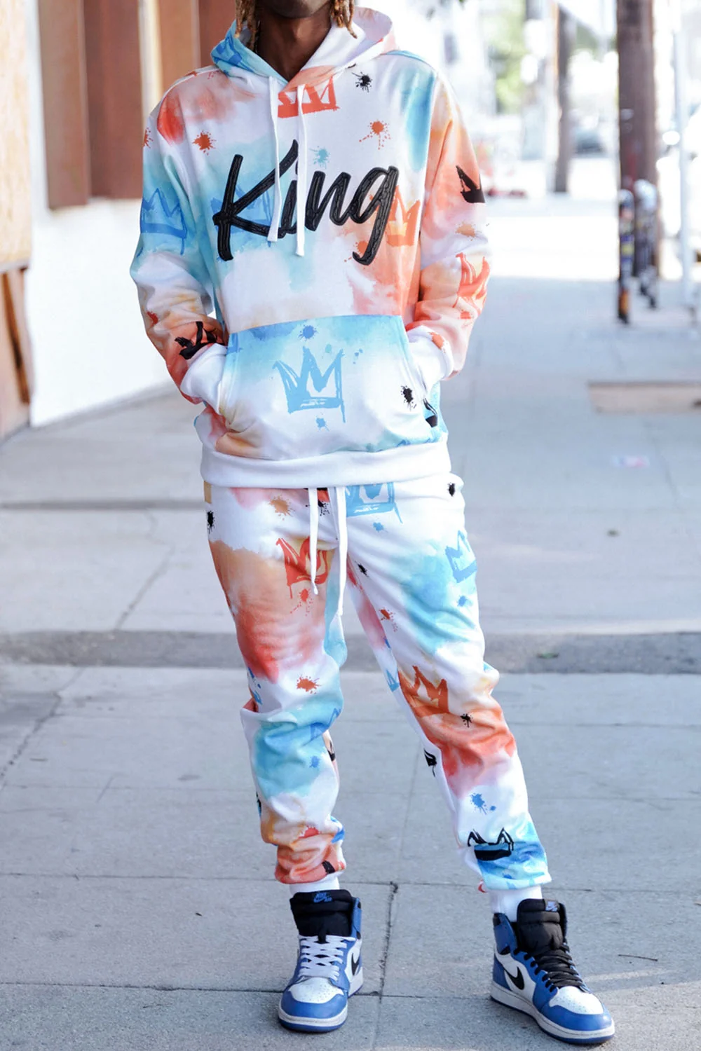 King Tie Dye Fleece Set - Image 7