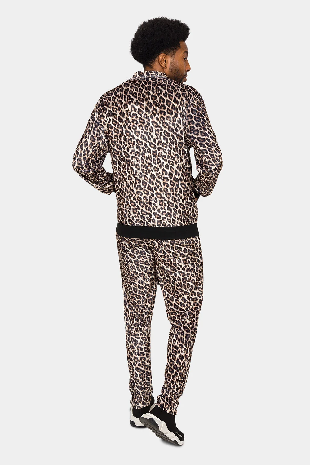 Leopard Velvet Velour Track Suit - Image 3