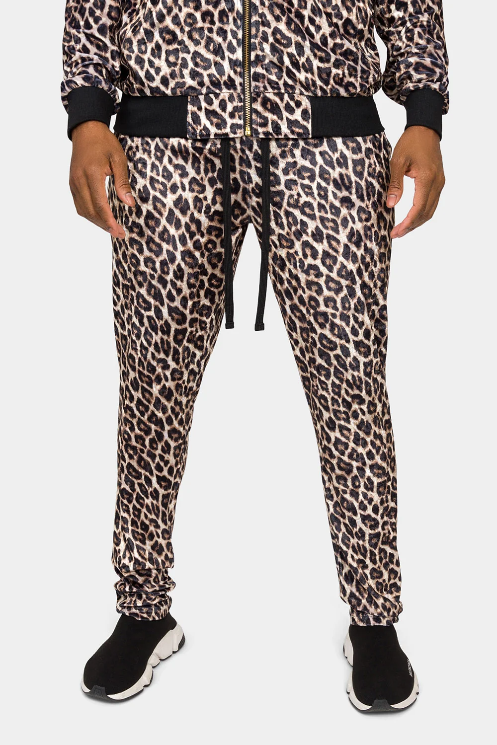 Leopard Velvet Velour Track Suit - Image 6