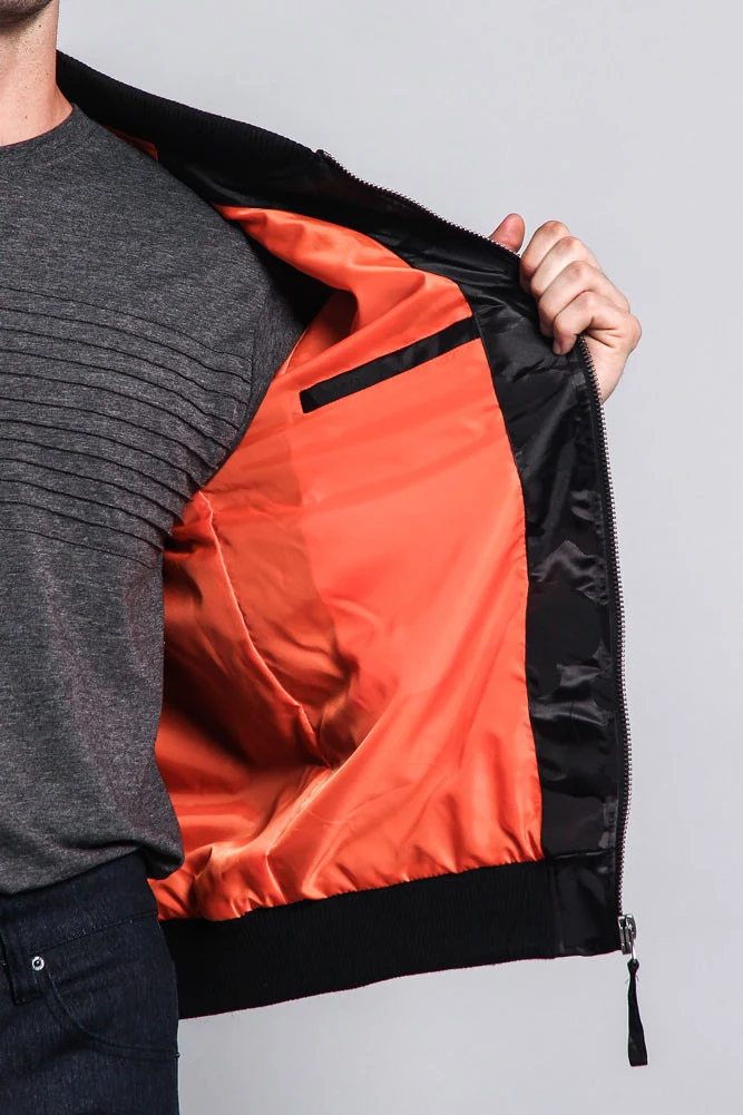 Lightweight Tonal Camo Bomber Flight Jacket - Image 6