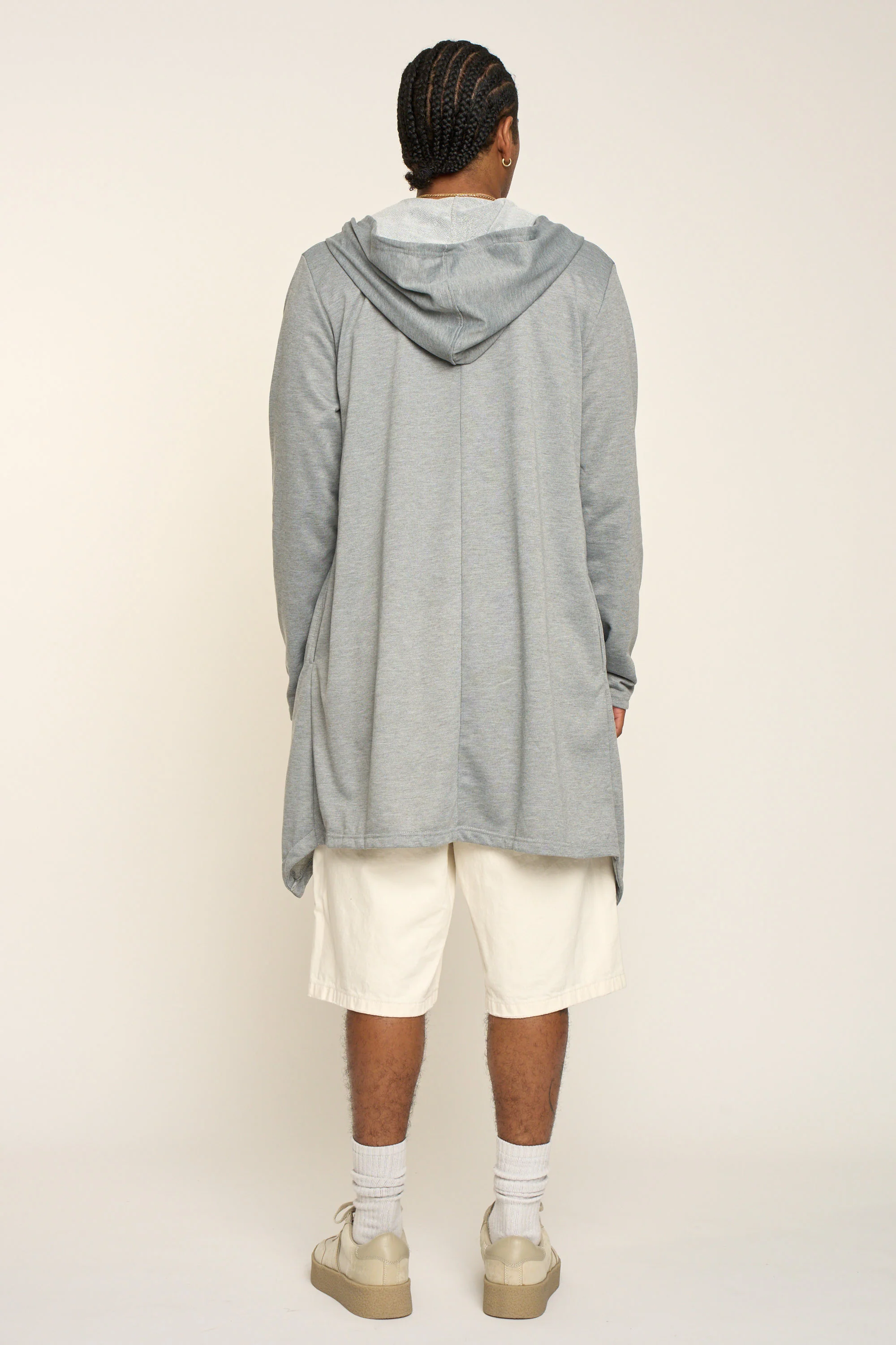 Long Length Drape Cape Cardigan Hoodie - Image 35