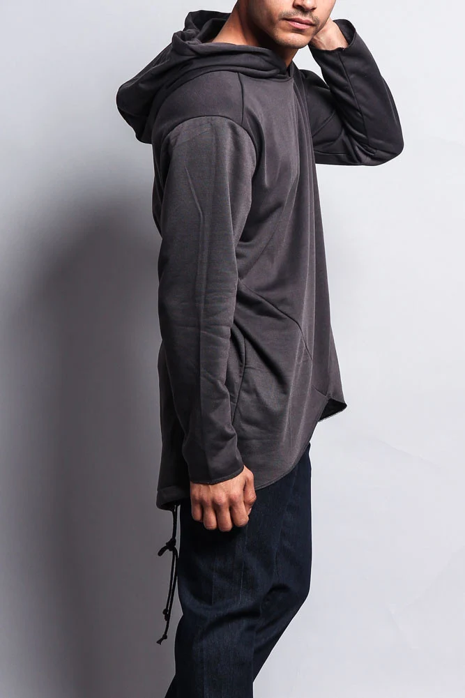 Long Length Fishtail Pullover Hoodie - Image 13
