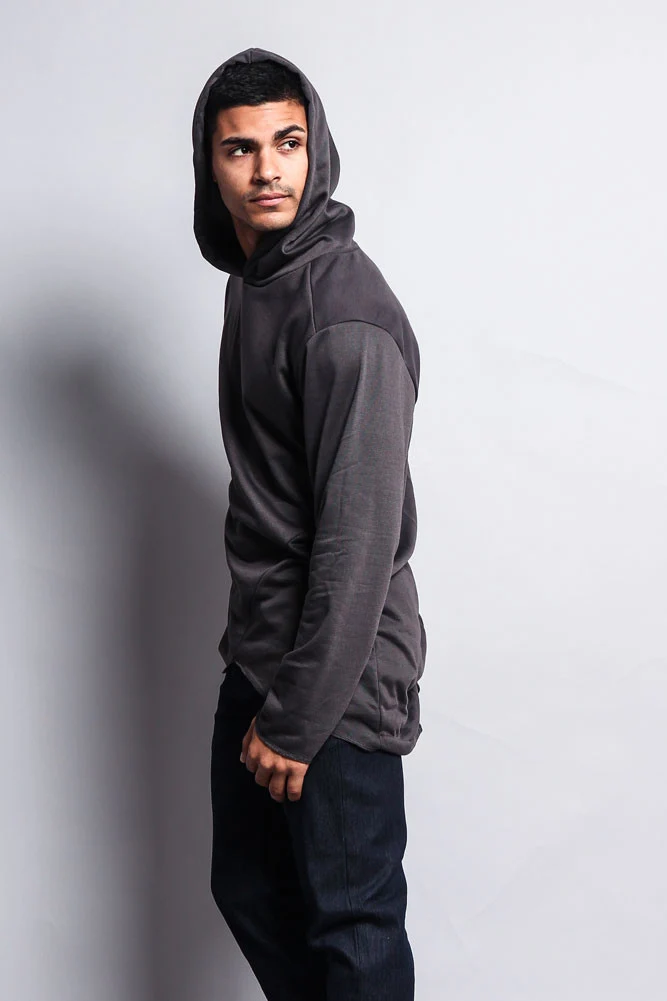 Long Length Fishtail Pullover Hoodie - Image 15