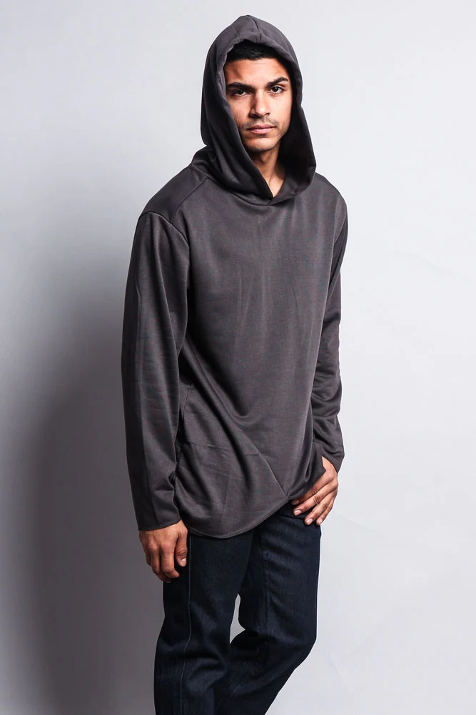 Long Length Fishtail Pullover Hoodie - Image 17