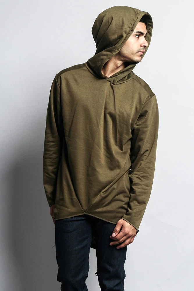 Long Length Fishtail Pullover Hoodie - Image 24