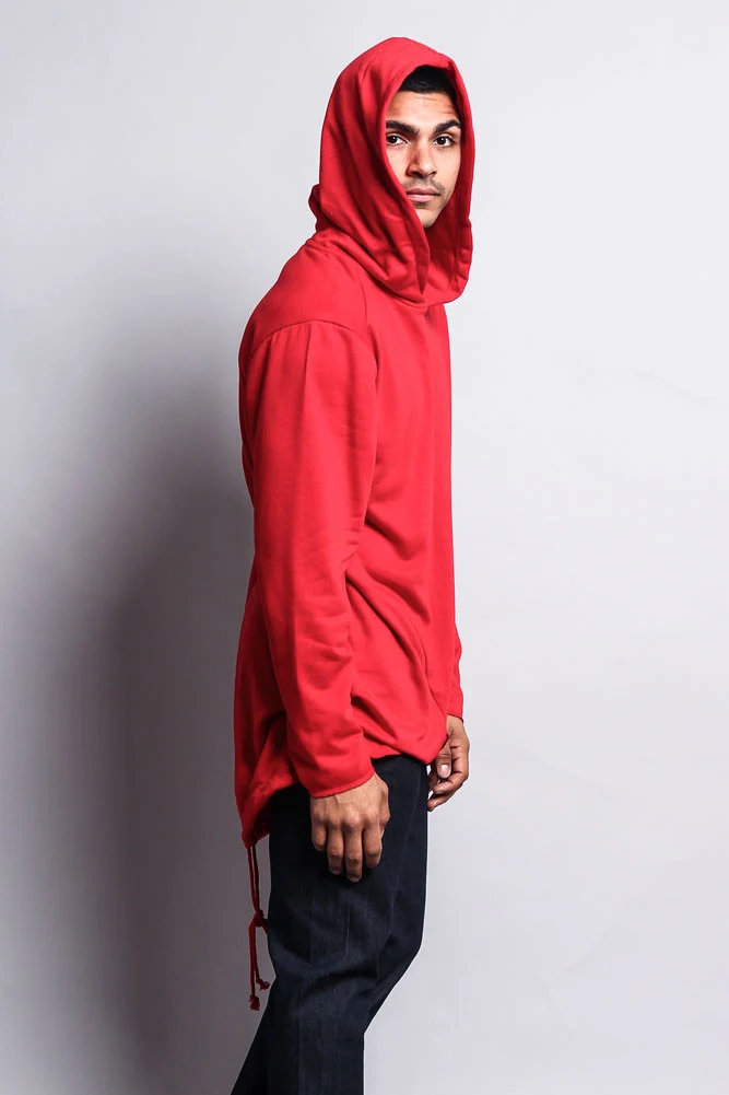 Long Length Fishtail Pullover Hoodie - Image 30