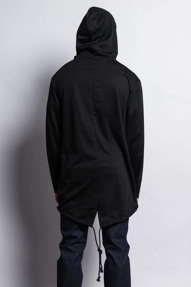 Long Length Fishtail Pullover Hoodie - Image 4