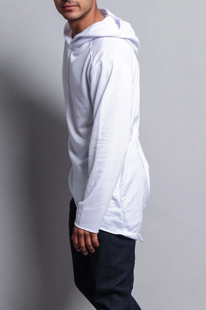 Long Length Fishtail Pullover Hoodie - Image 41