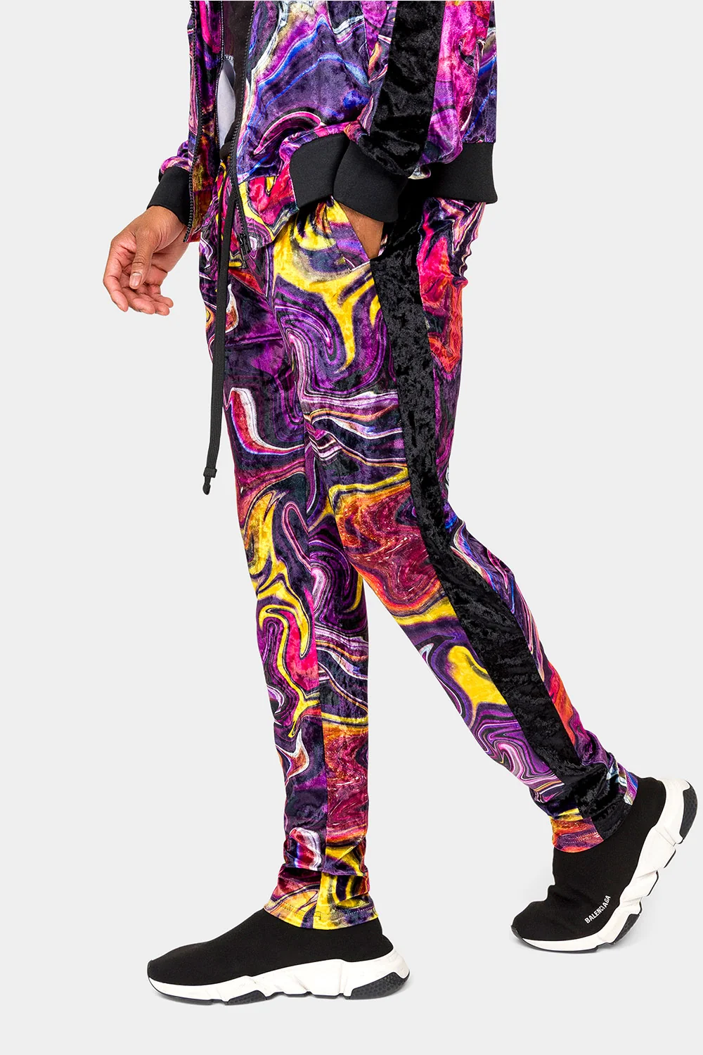 Marble Velour Velvet Trackset - Image 18