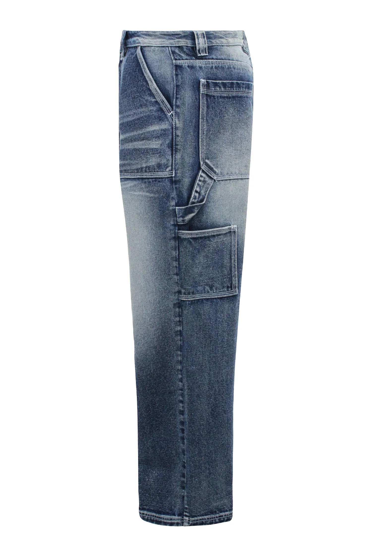 Men's Baggy Fit Carpenter Denim Jeans - Image 2
