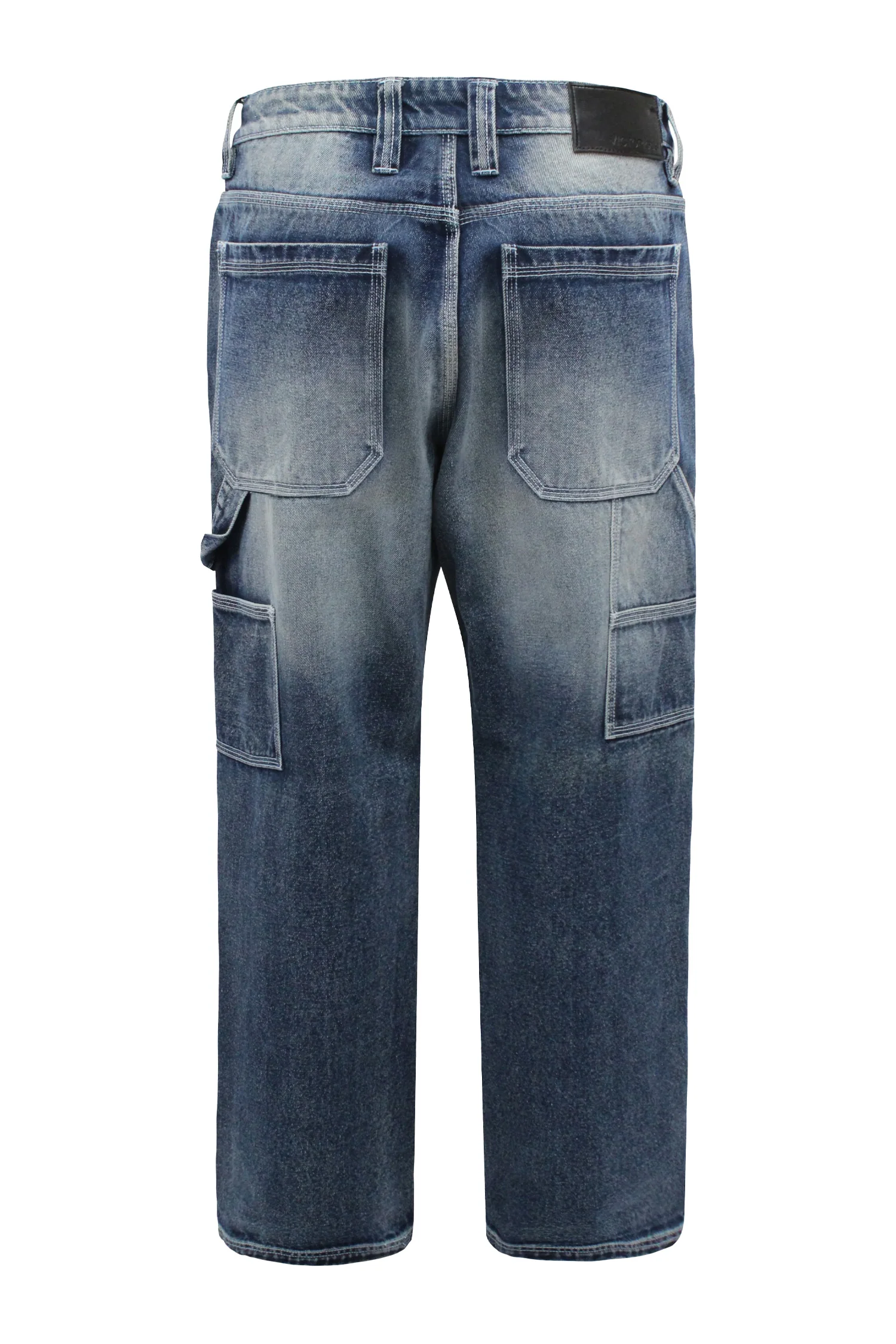 Men's Baggy Fit Carpenter Denim Jeans - Image 3