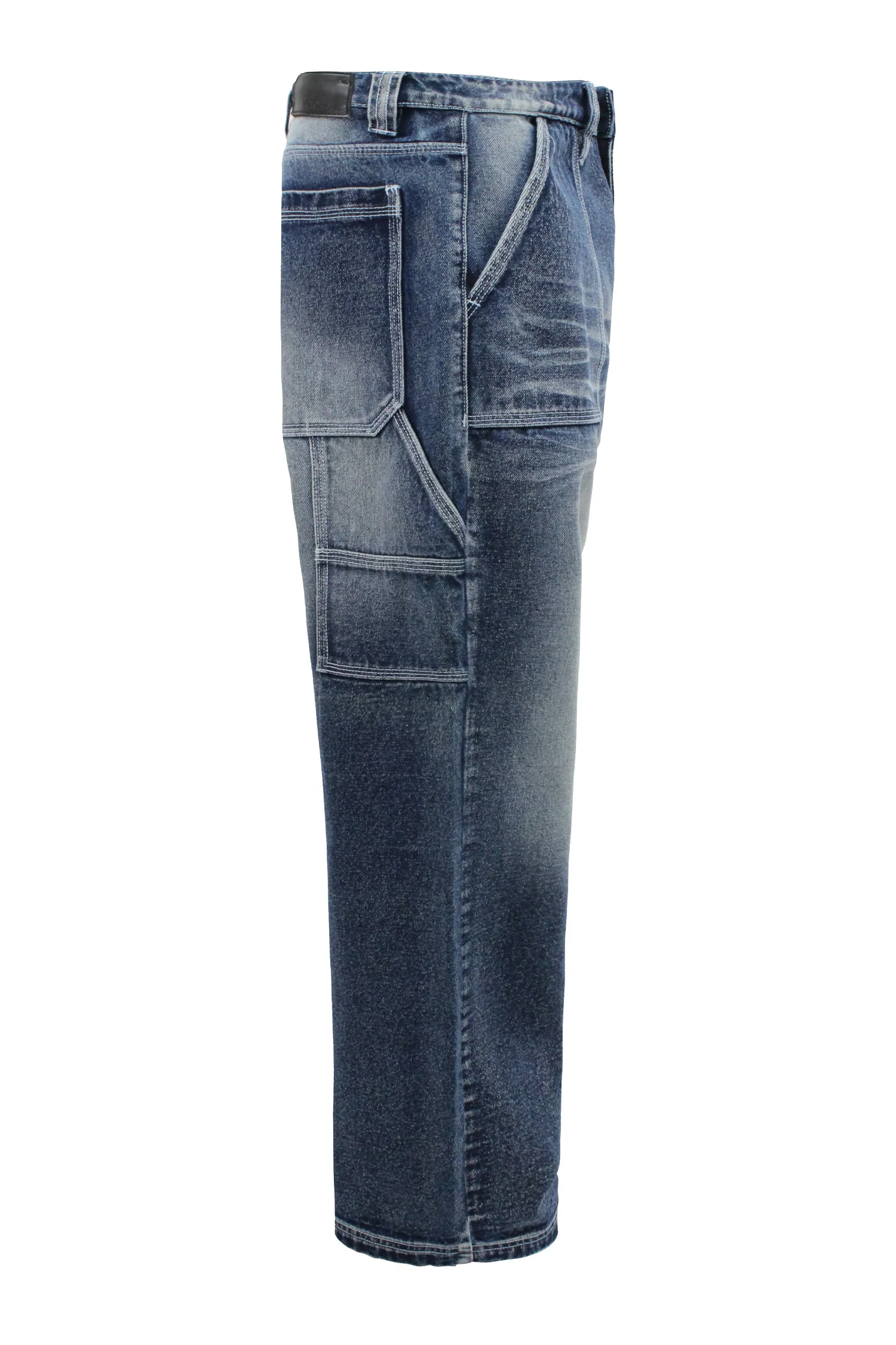 Men's Baggy Fit Carpenter Denim Jeans - Image 4