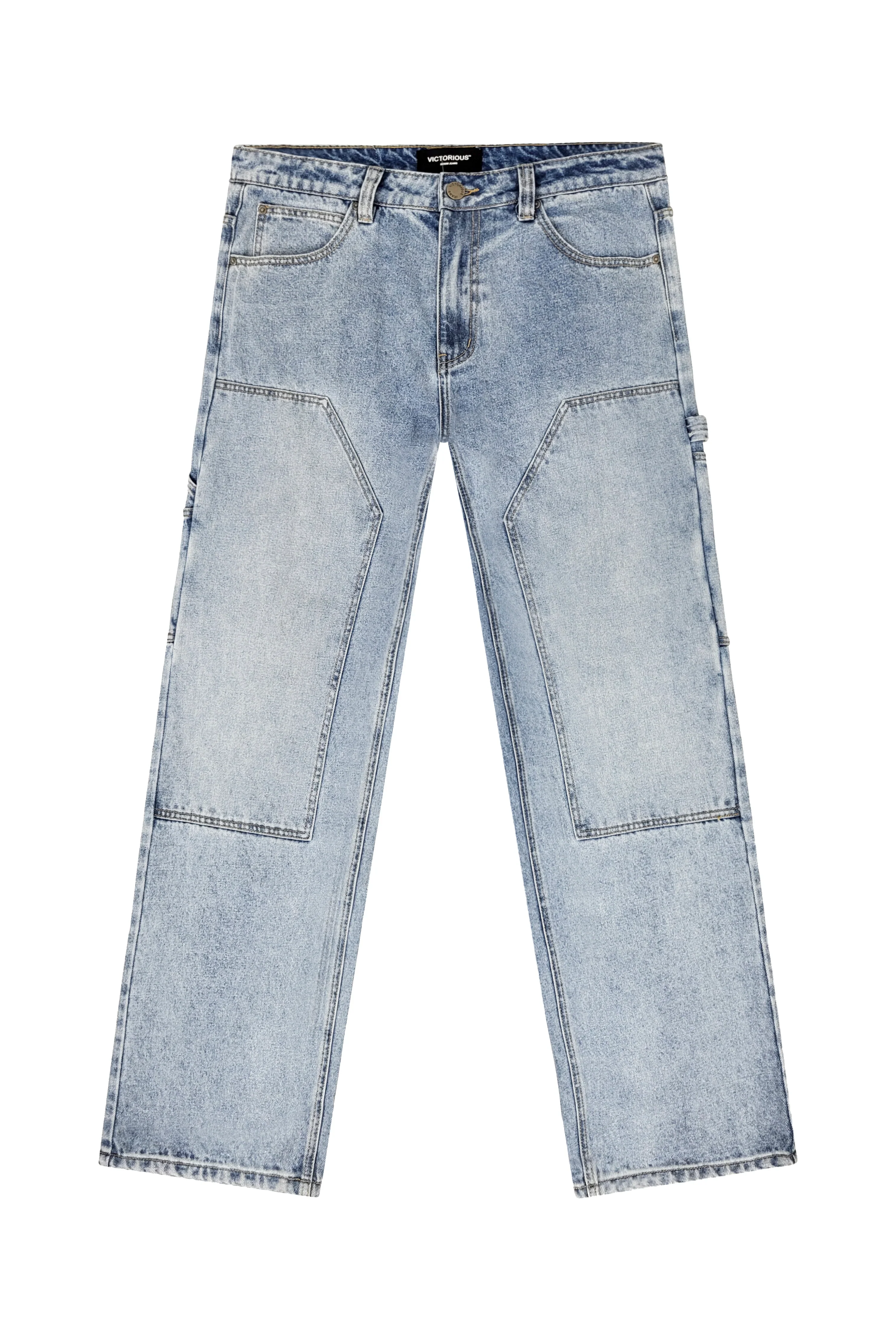 Men's Baggy Fit Carpenter Denim Jeans - Image 4