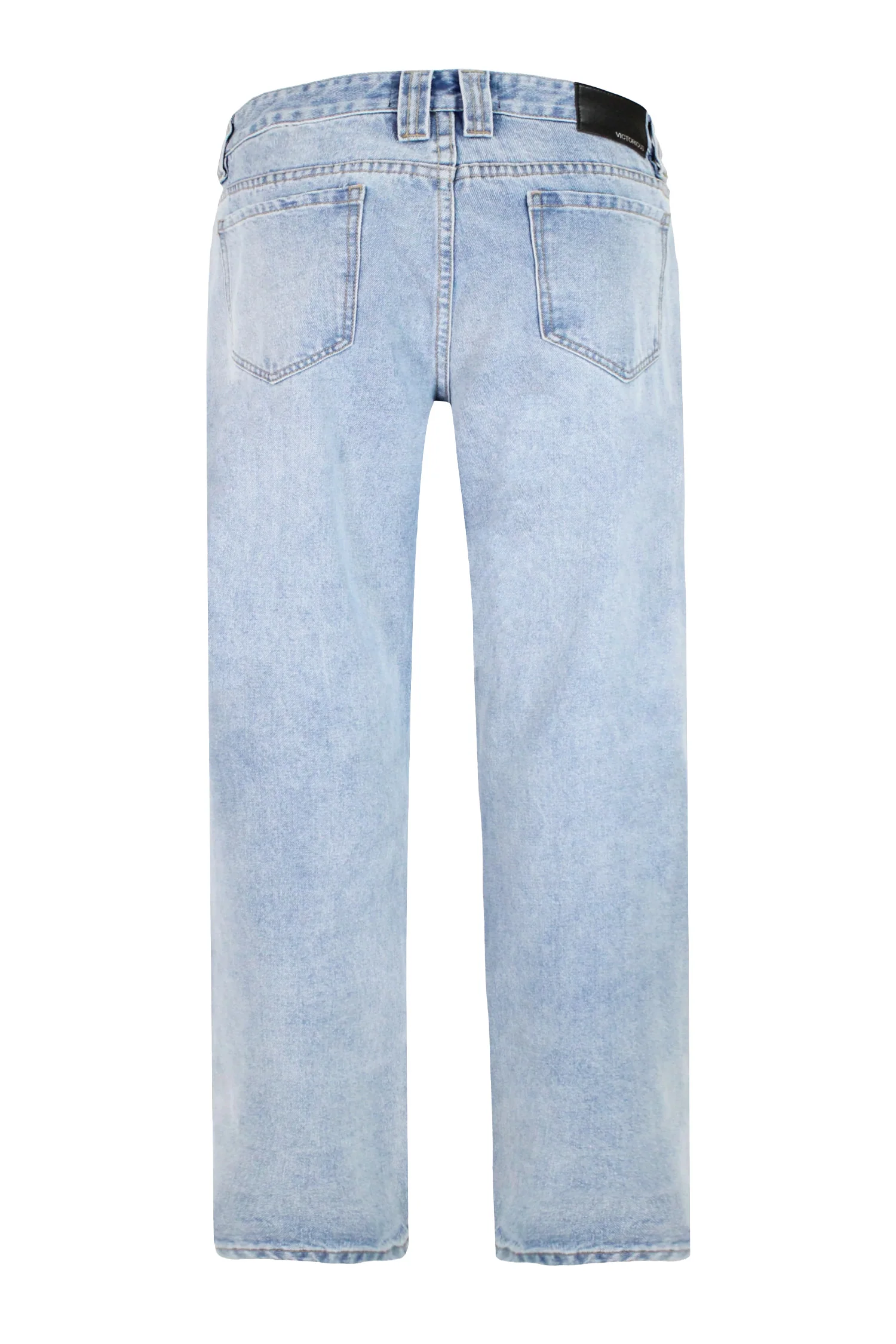 Men's Baggy Fit Heavy Distressed Denim Jeans - Image 3