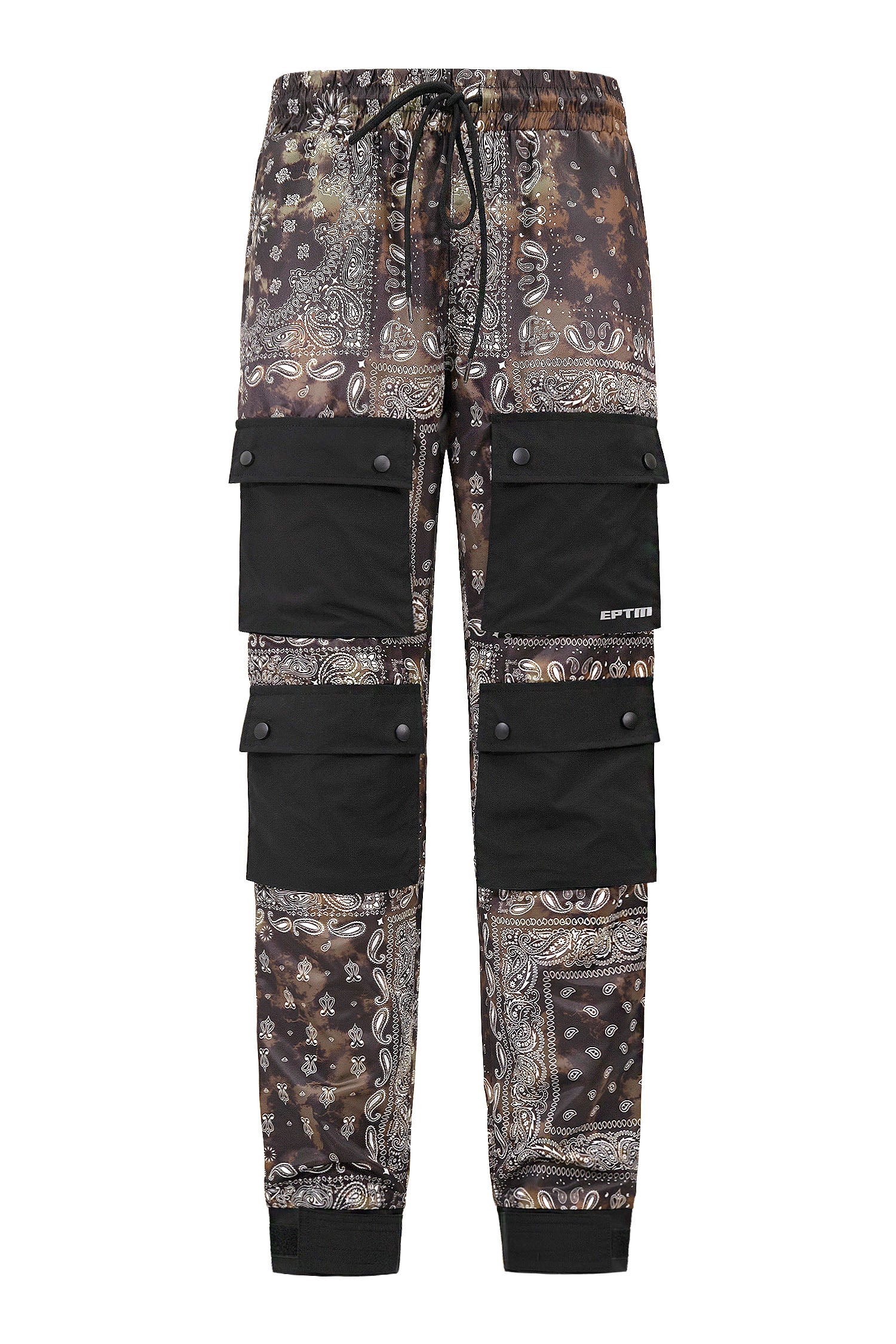 Men's Bandana Print Hyper Cargo Jogger Pants - Image 13