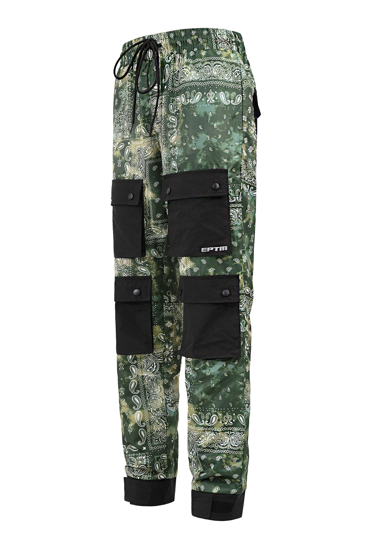 Men's Bandana Print Hyper Cargo Jogger Pants - Image 6