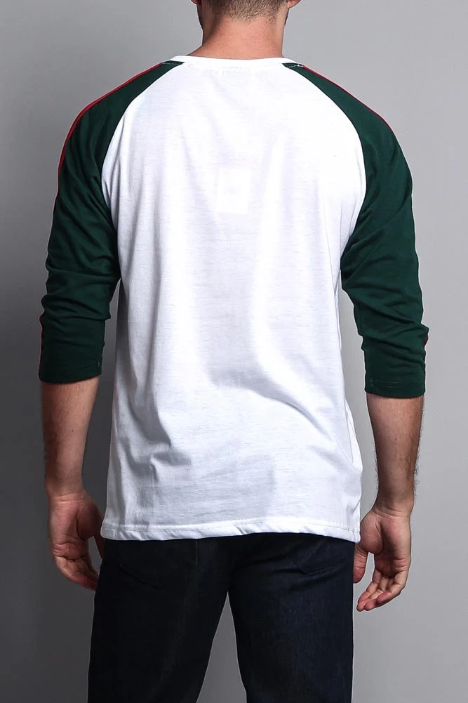 Men's Baseball T Shirt with Stripes - Image 8