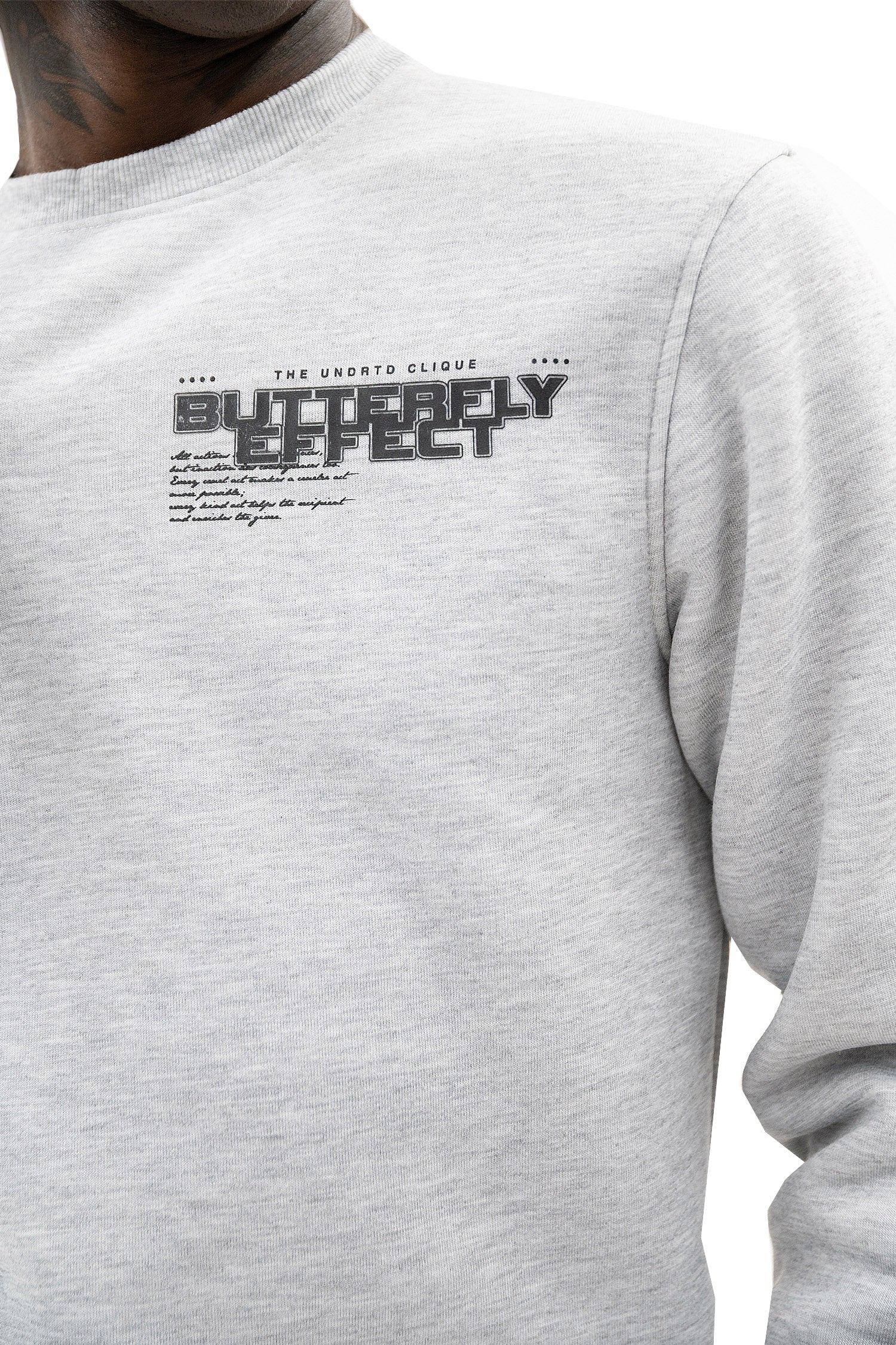 Men's Butterfly Effect Long Sleeve Graphic Crewneck Sweatshirt - Image 9