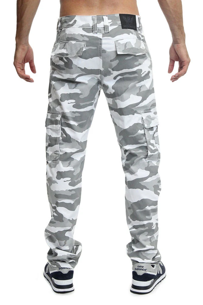 Men's Camo Cargo Slim Fit Pants - Image 18