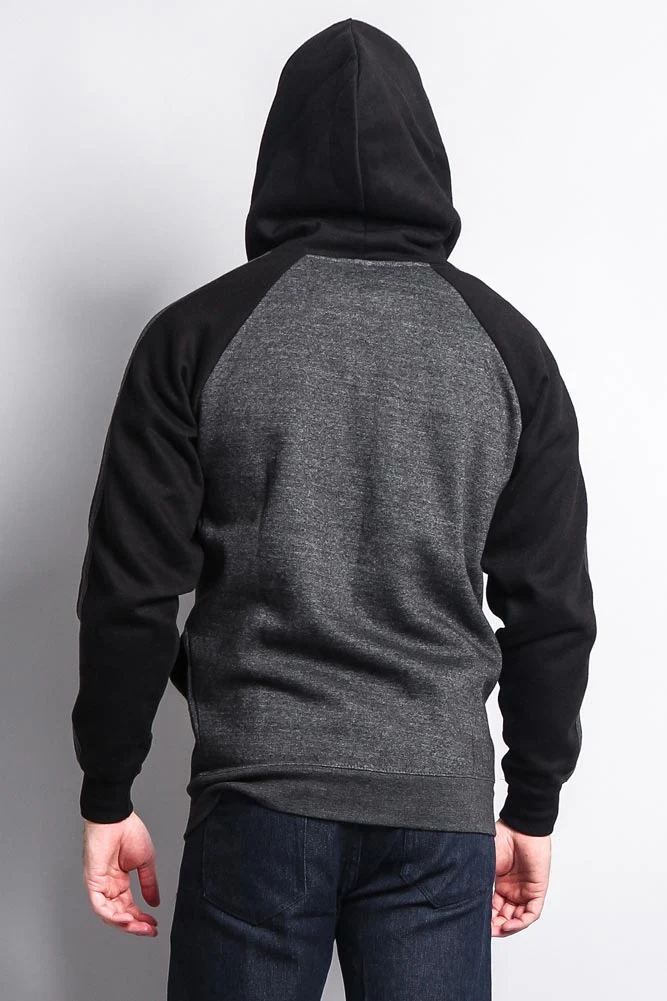 Men's Contrasting Two Striped Zip Up Hoodie - Image 21