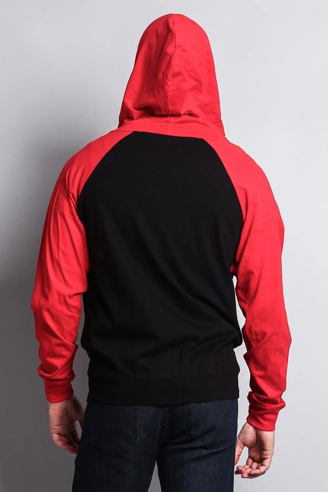 Men's Contrasting Zip Up Hoodie - Image 28