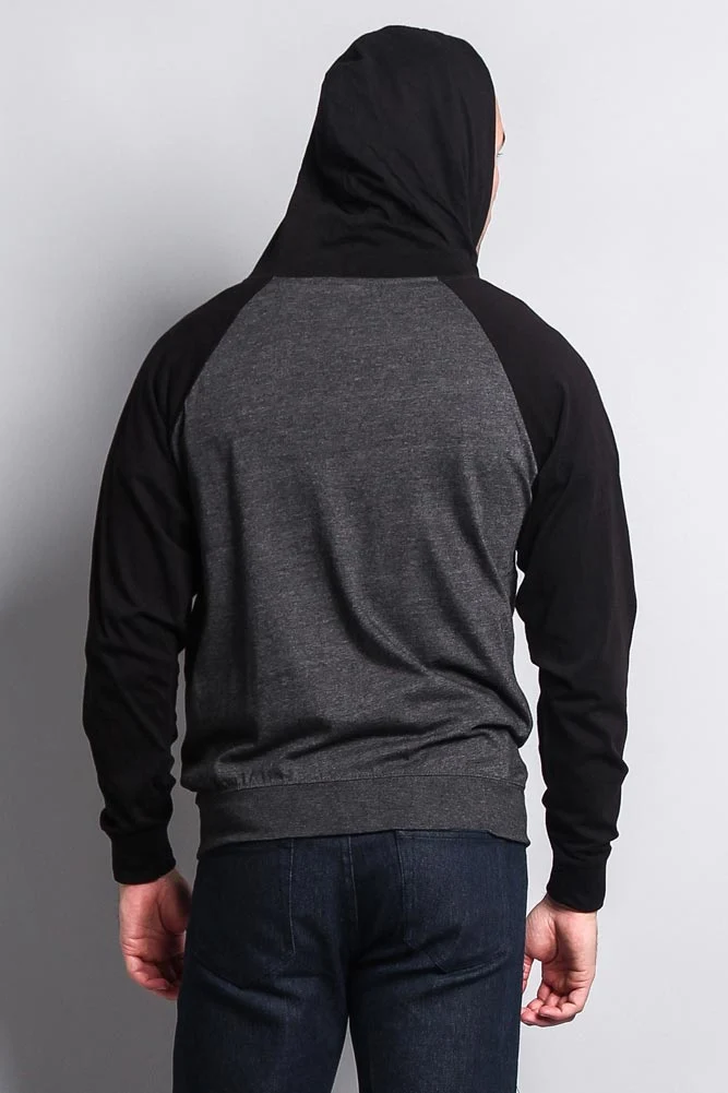 Men's Contrasting Zip Up Hoodie - Image 35