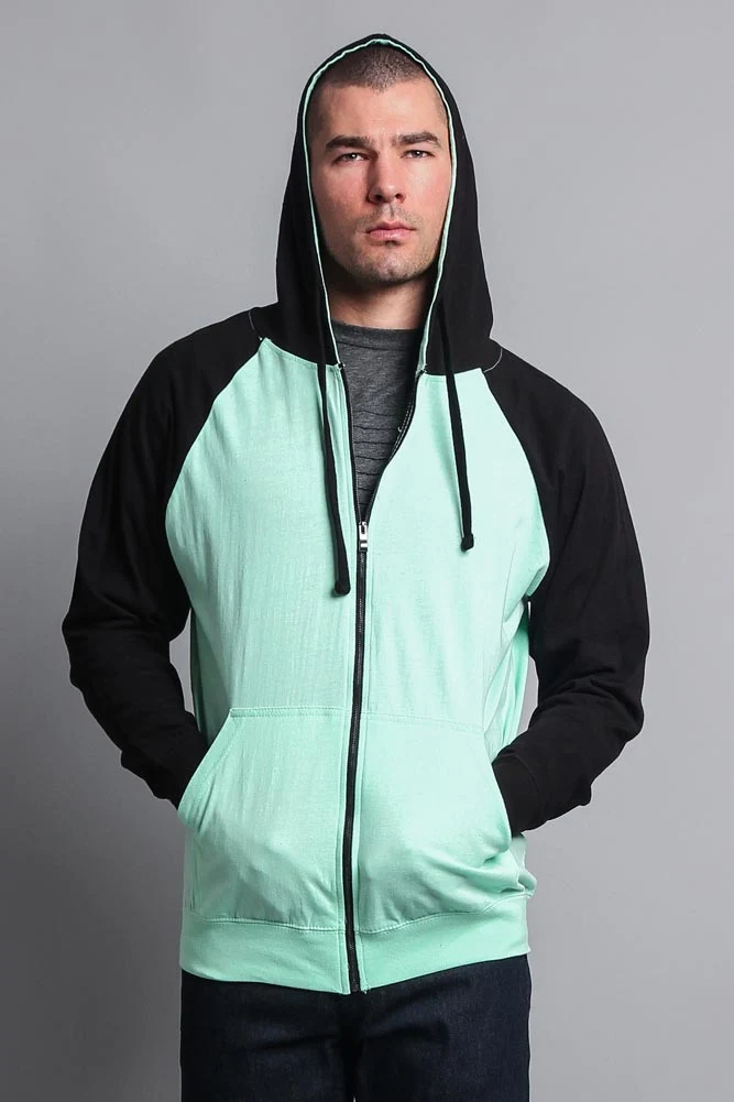 Men's Contrasting Zip Up Hoodie - Image 40