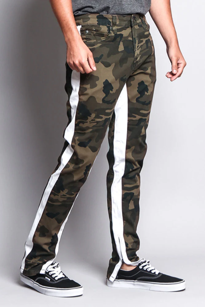 Men's Double Taped Track Style Camo Pants - Image 10