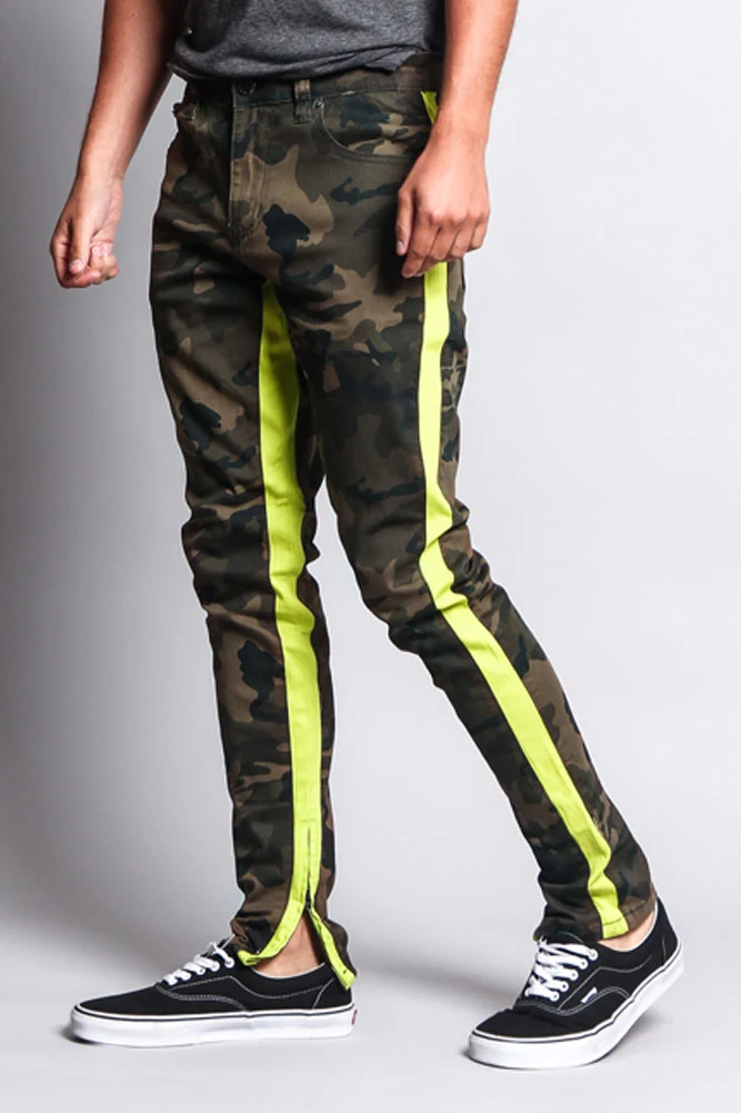 Men's Double Taped Track Style Camo Pants - Image 14