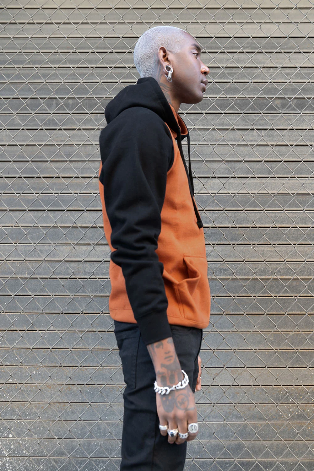 Contrast Raglan Sleeve Pullover Hoodie (New Colorways) - Image 3