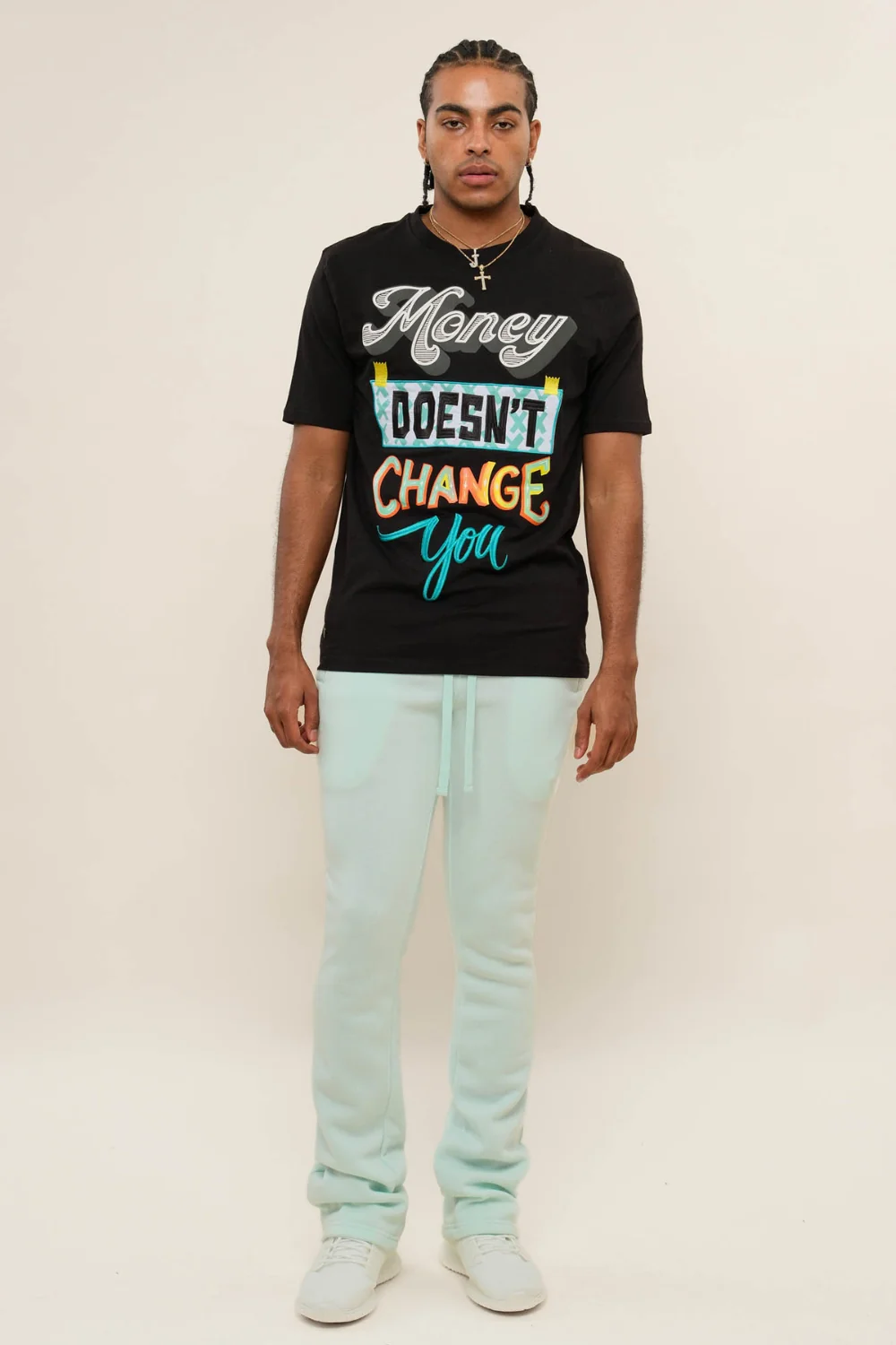 Flared Stacked Fleece Sweat Pants - Image 38