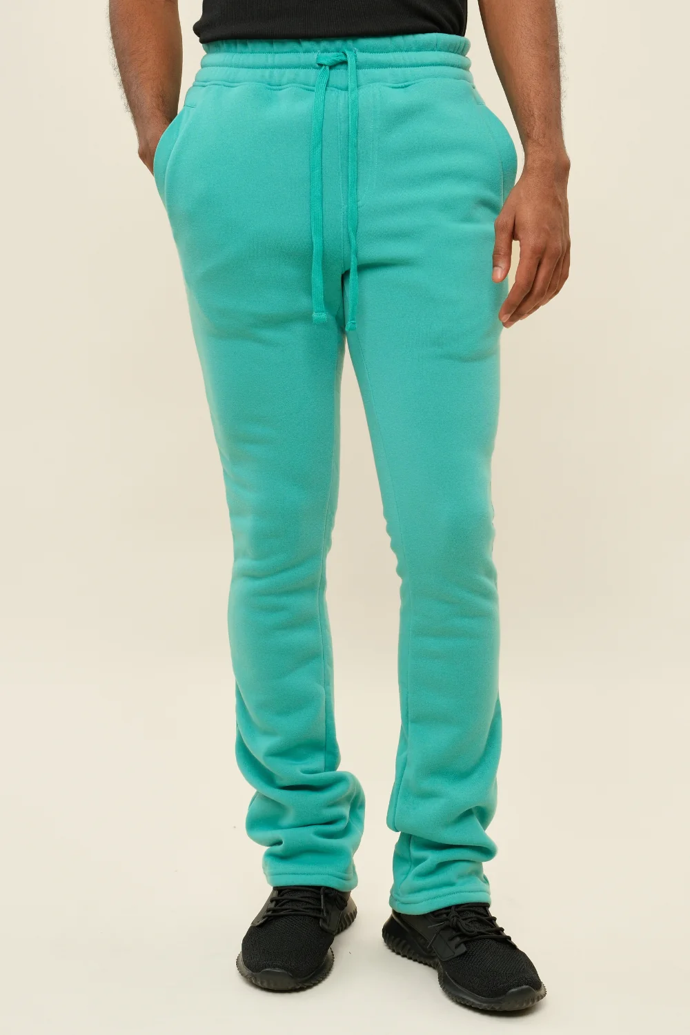 Flared Stacked Fleece Sweat Pants - Image 9