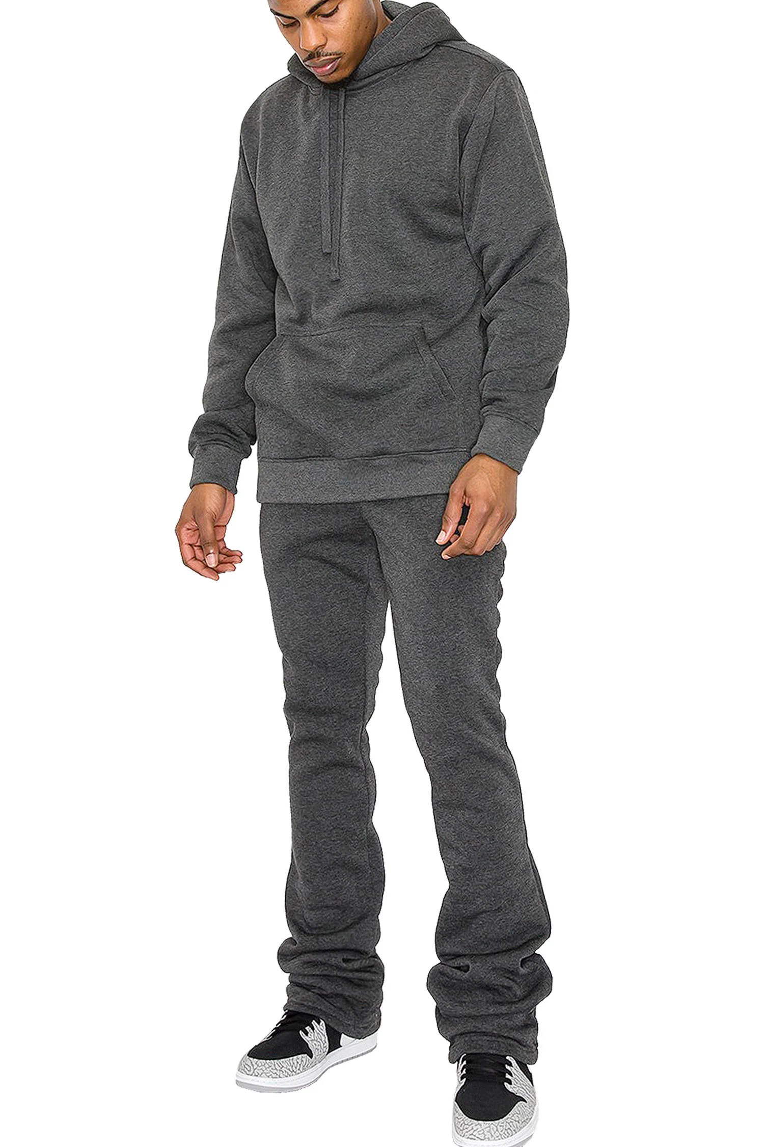 Men's Essential Fleece Pullover Hoodie - Image 15