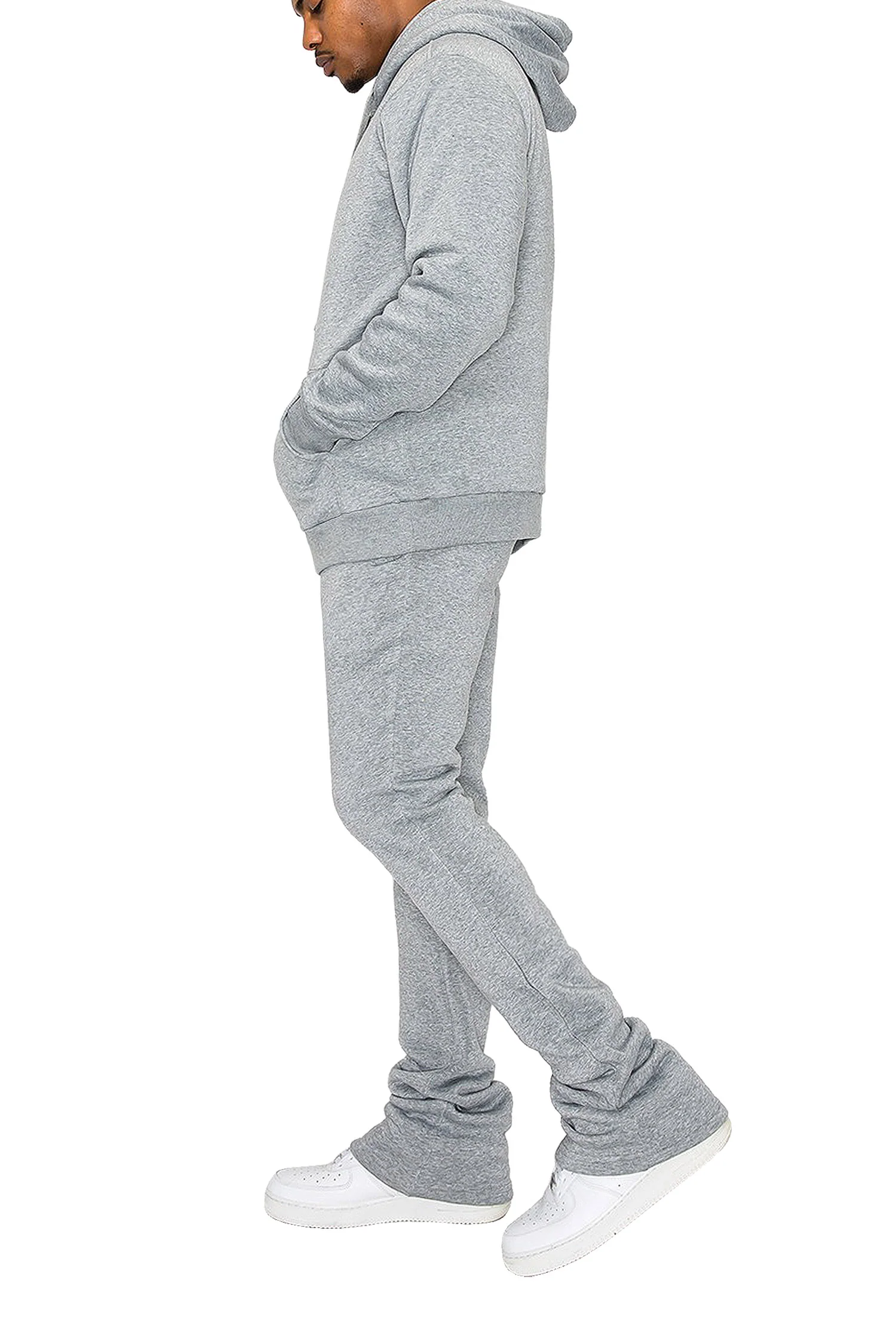 Men's Essential Fleece Pullover Hoodie - Image 5