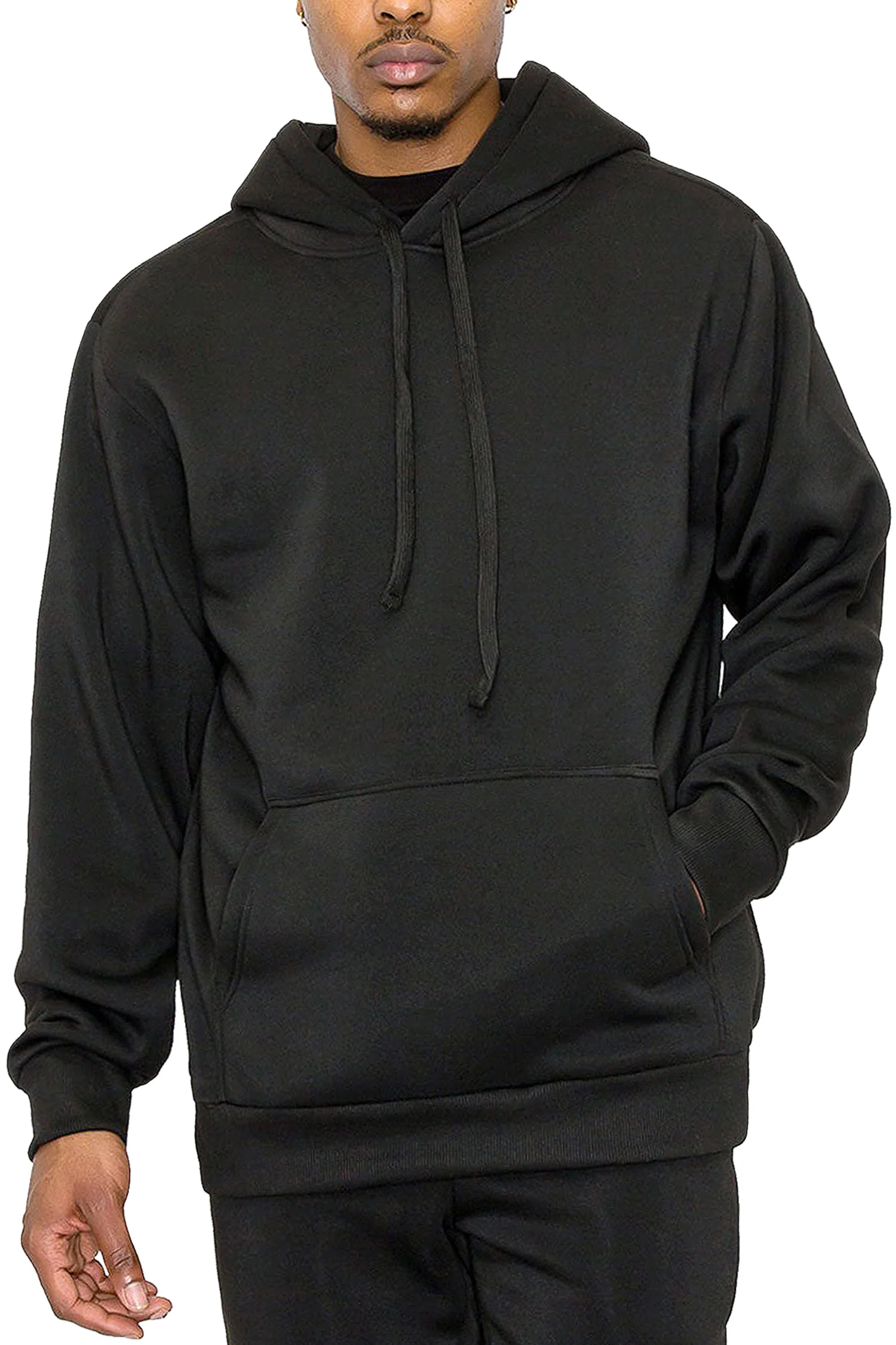 Men's Essential Fleece Pullover Hoodie - Image 6
