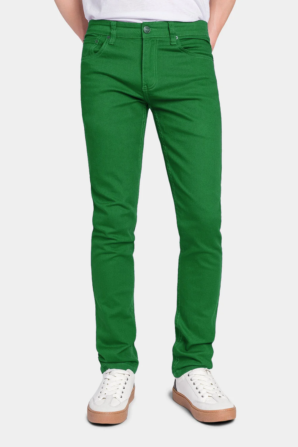 Men's Essential Skinny Fit Colored Jeans - Image 28