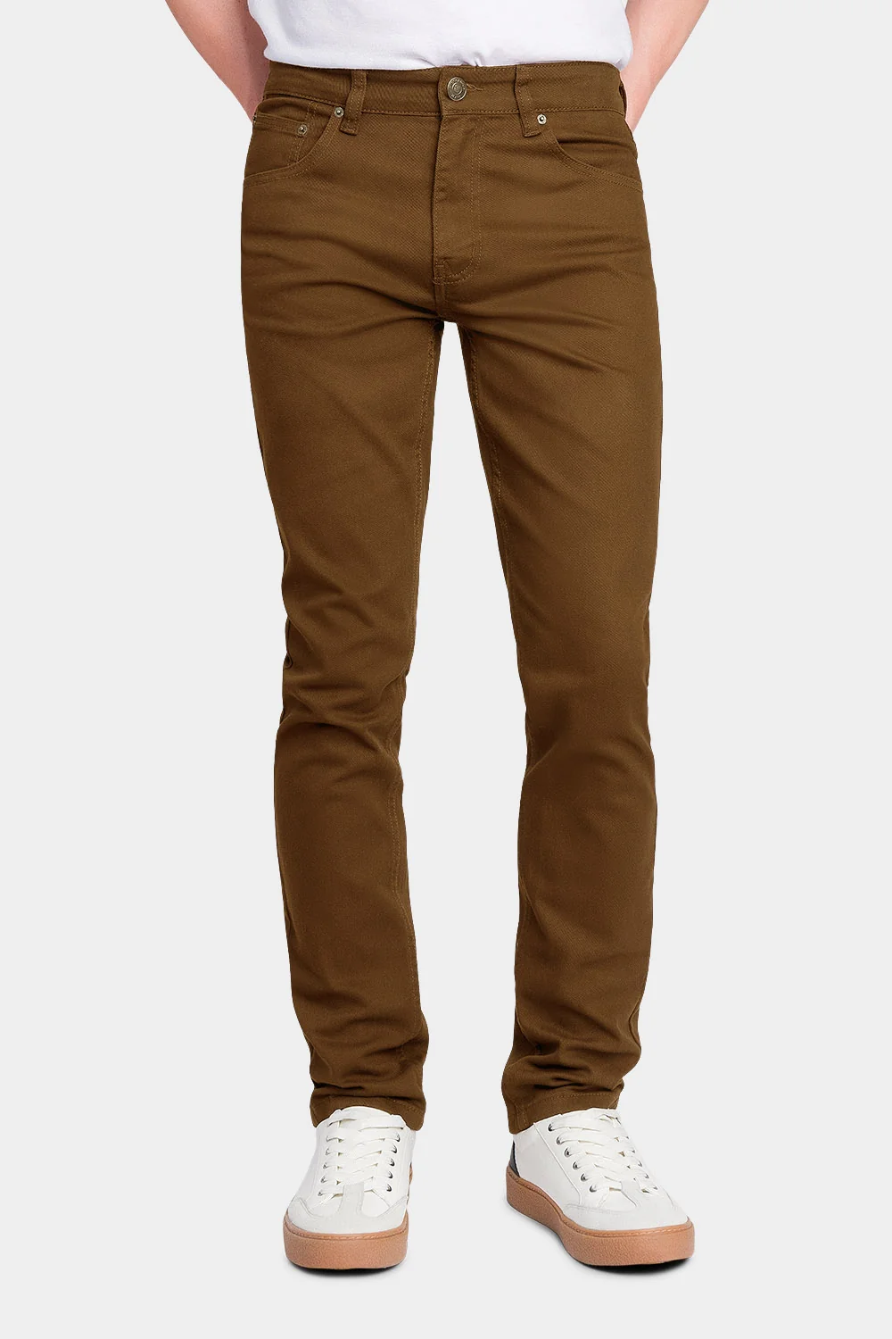 Men's Essential Skinny Fit Colored Jeans - Image 35