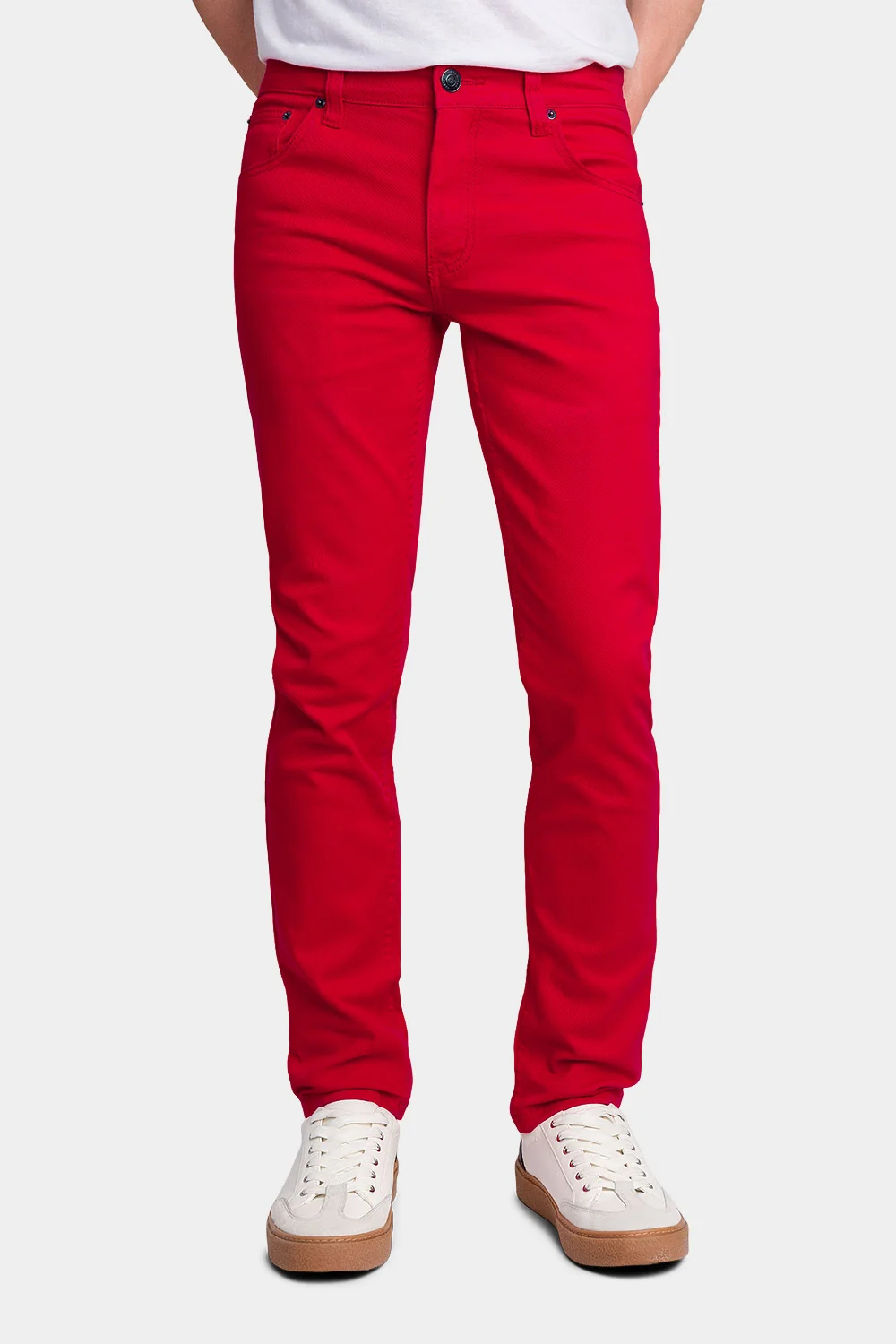 Men's Essential Skinny Fit Colored Jeans - Image 53