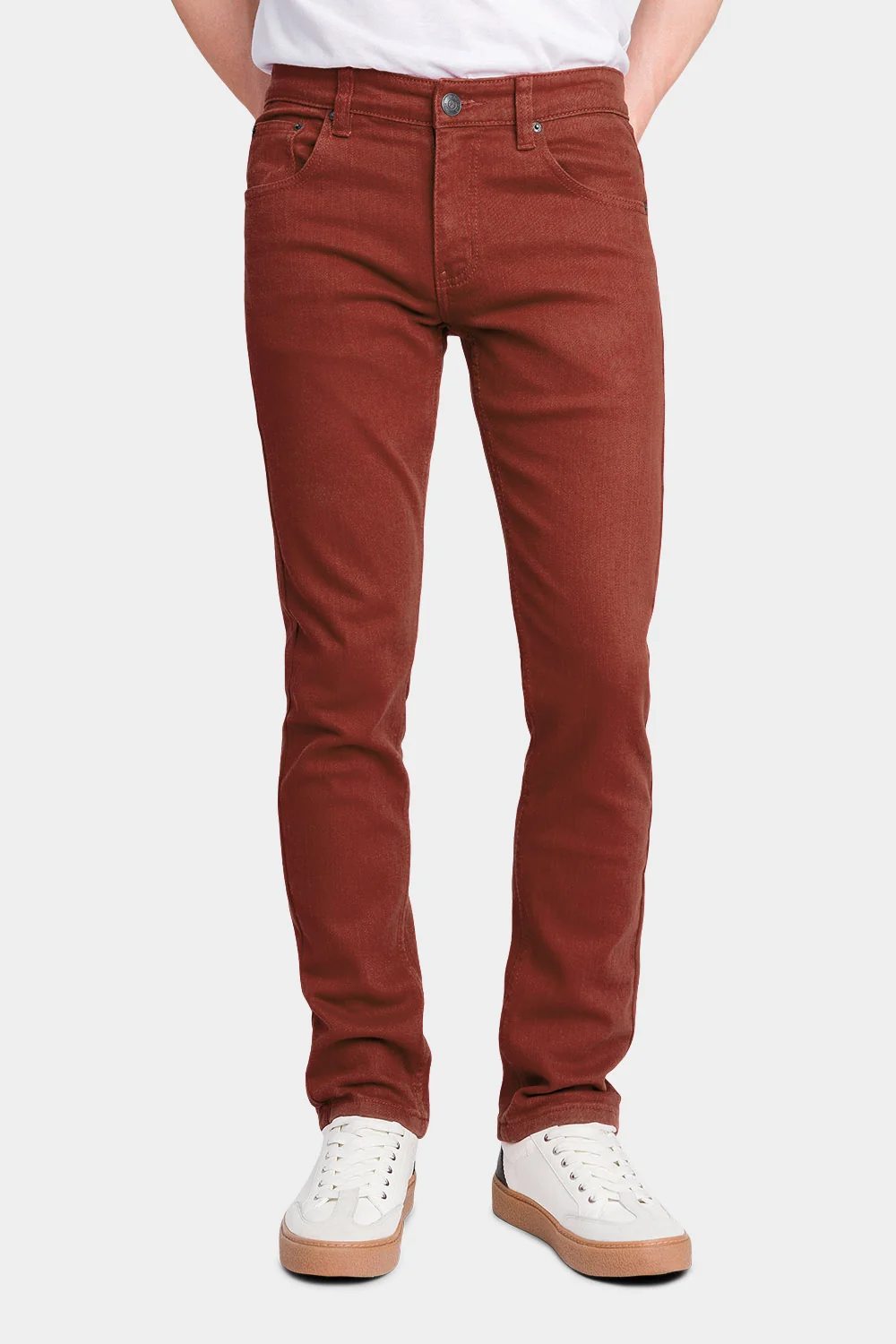 Men's Essential Skinny Fit Colored Jeans - Image 56
