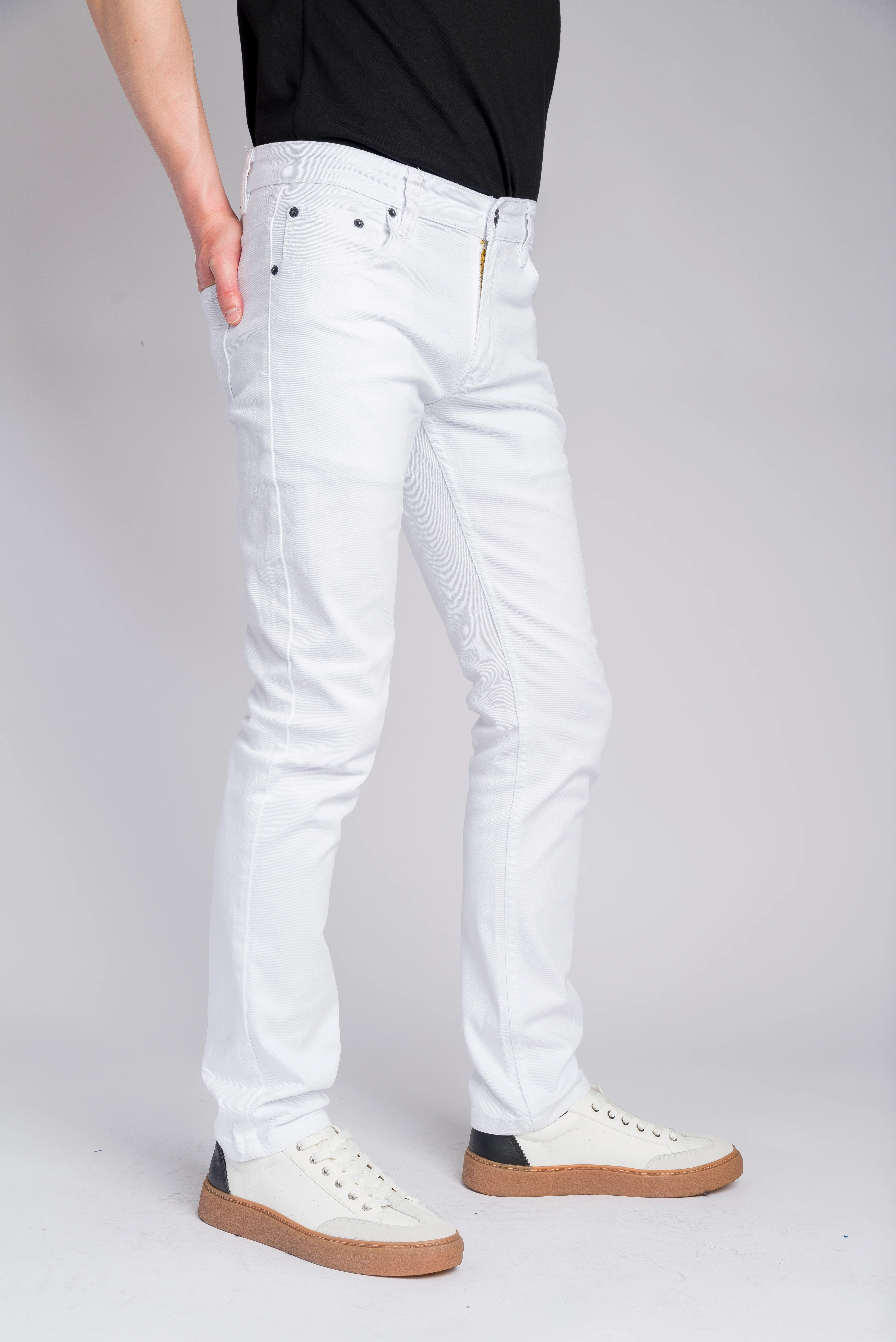Men's Essential Skinny Fit Colored Jeans - Image 72