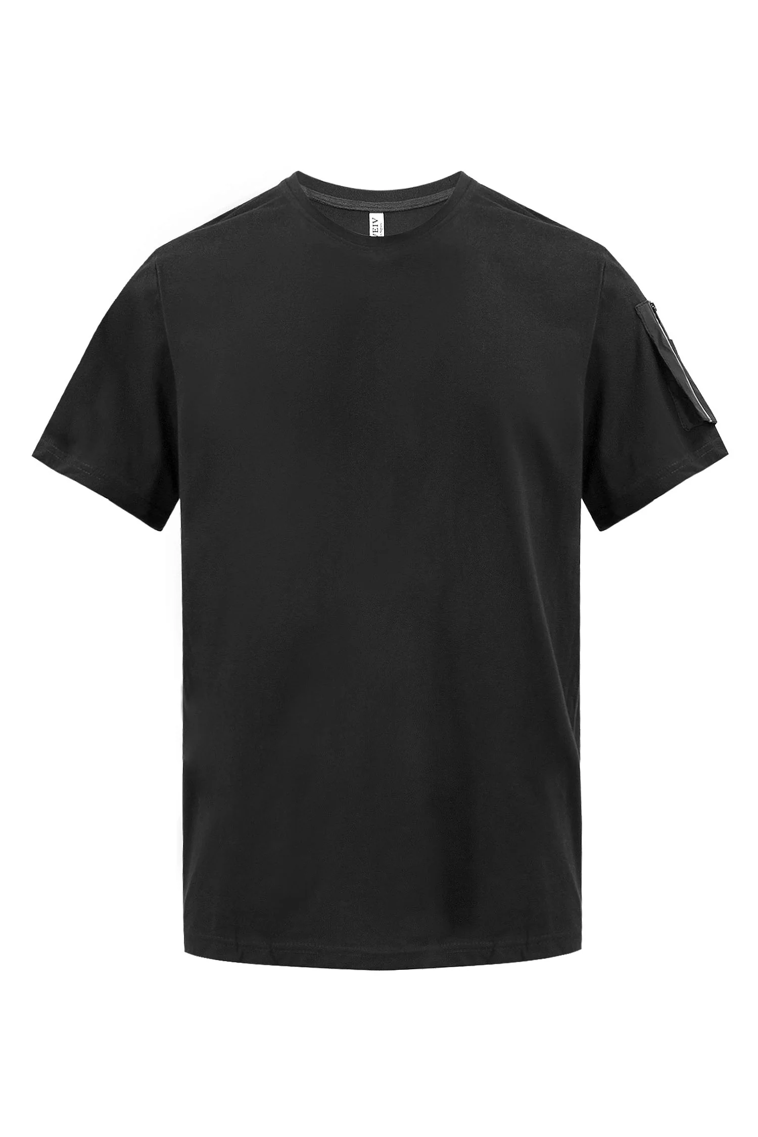 Men's Essential Sleeve Zipper Pocket Cotton T-Shirt - Image 10