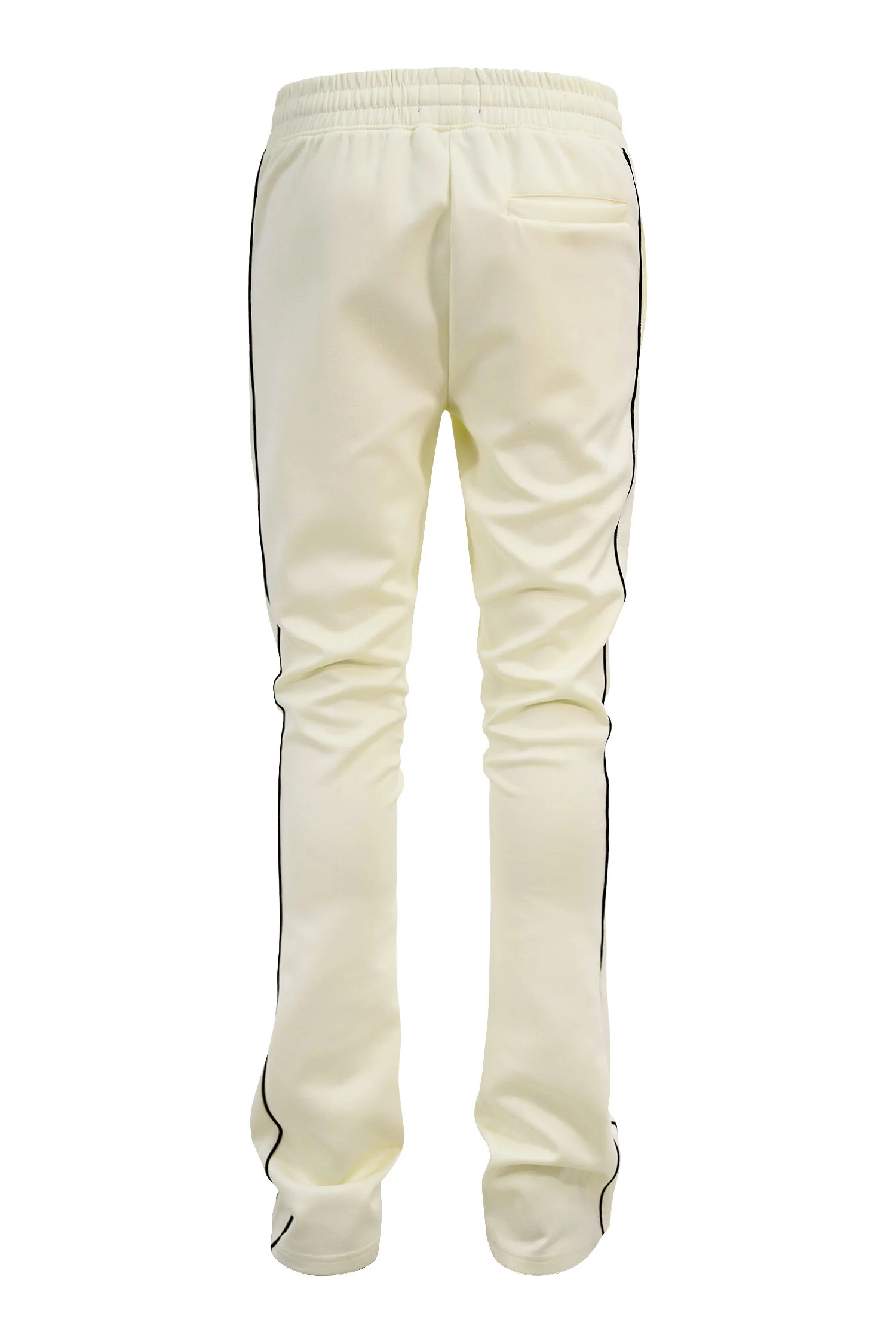Men's Essential Solid Stacked Fit Flared Track Pants - Image 29