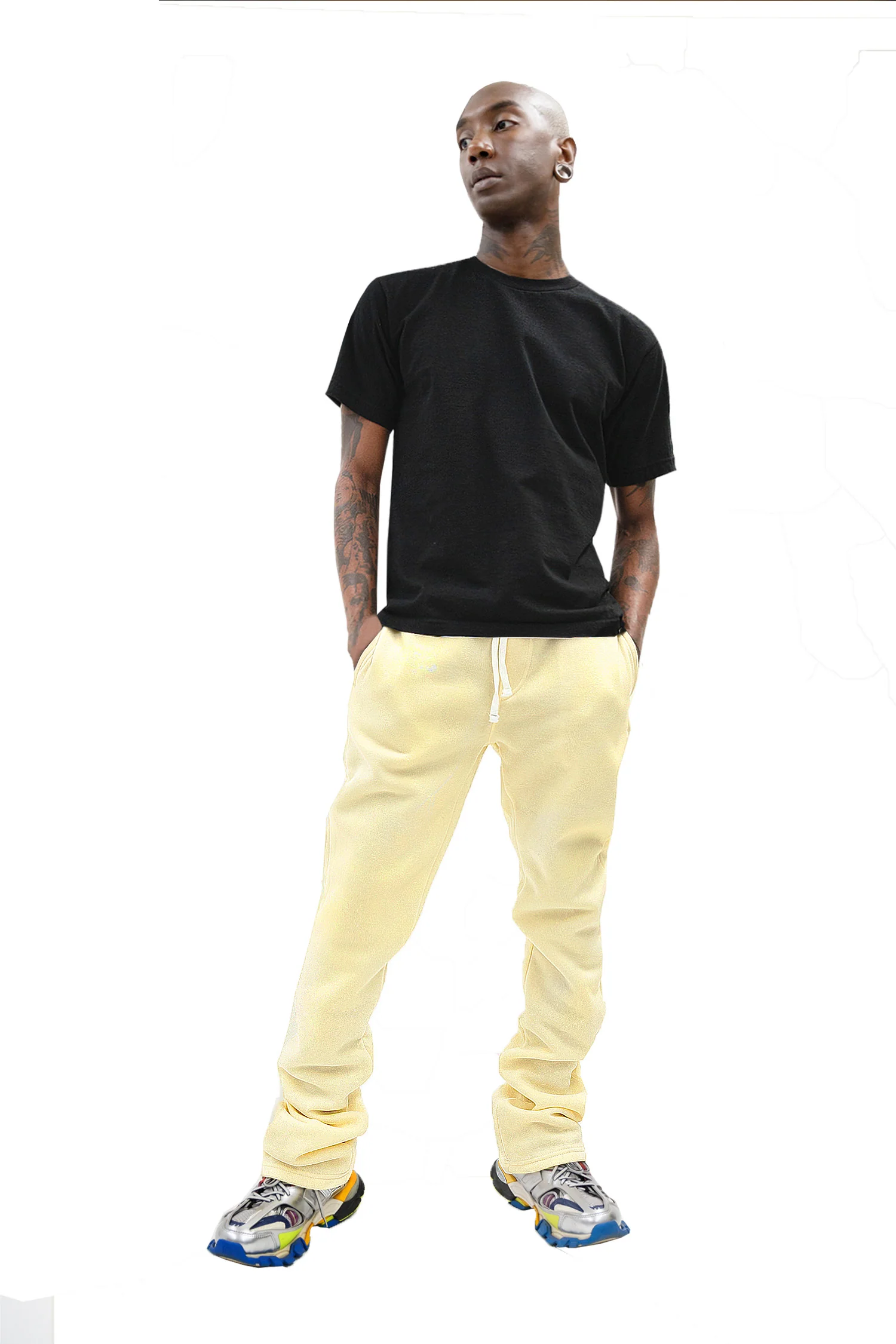 Men's Fleece Stacked Fit Sweat Pants - Image 15