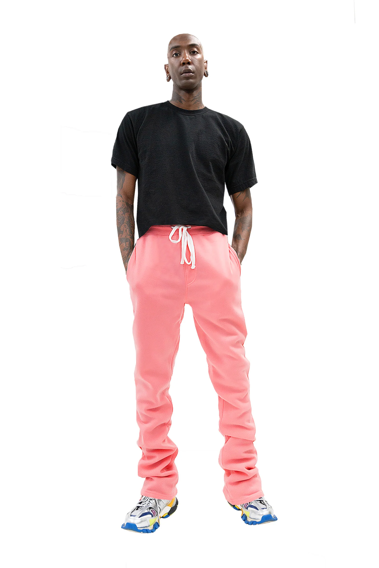 Men's Fleece Stacked Fit Sweat Pants - Image 5