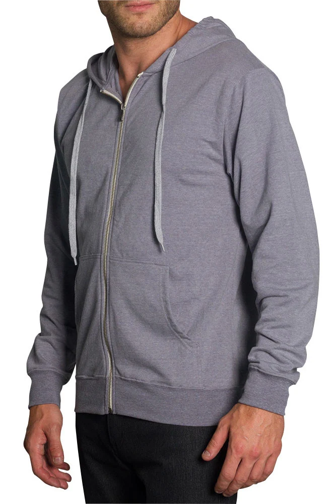 Men's French Terry Zip Down Hoodie - Image 8