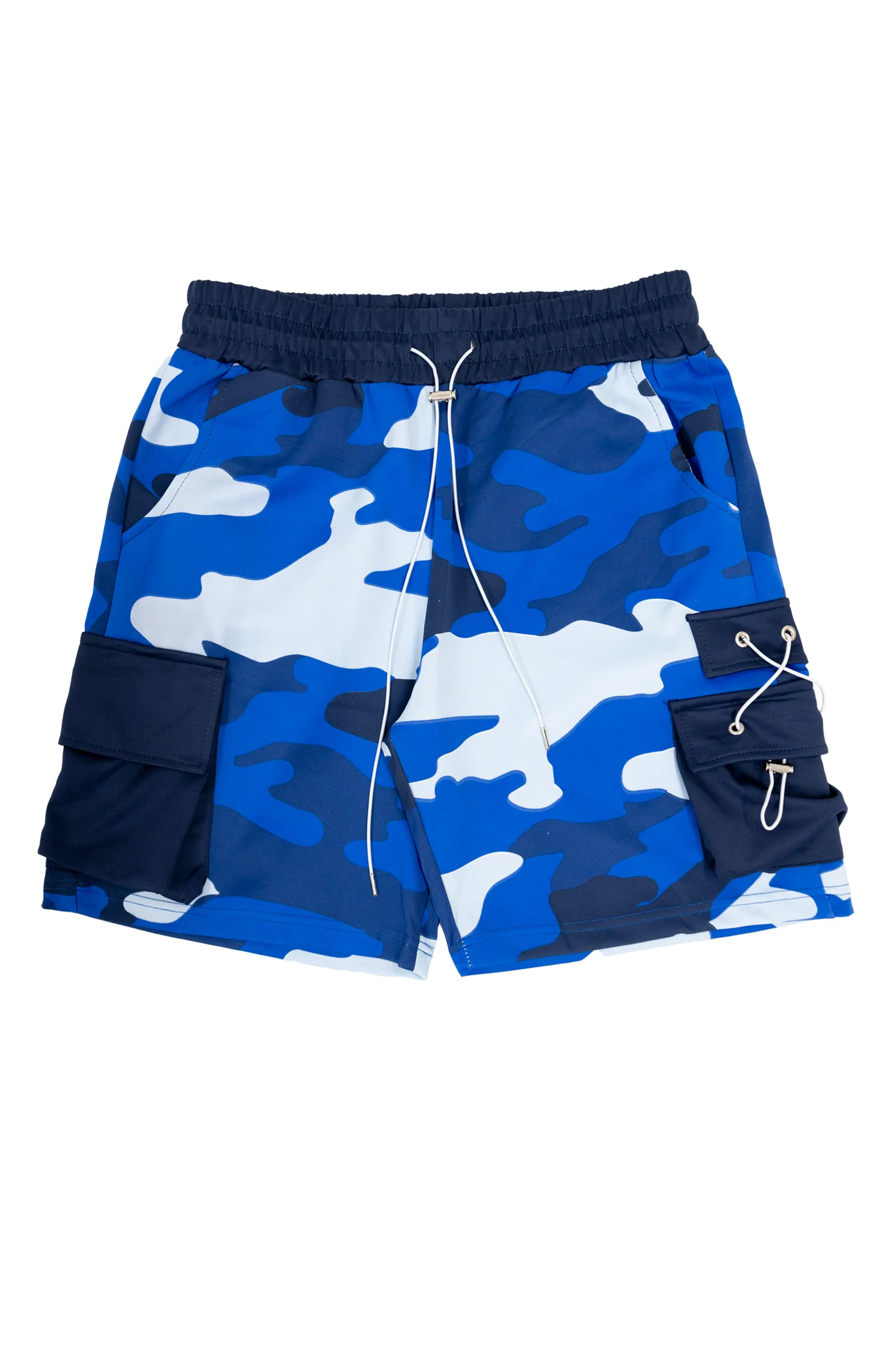 Men's Full Camo Sweat Cargo Shorts - Image 5