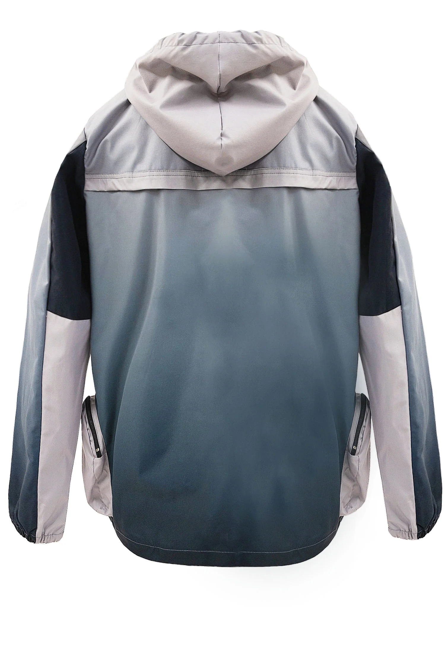 Men's Gradient Nylon Half Zip Utility Hoodie - Image 3