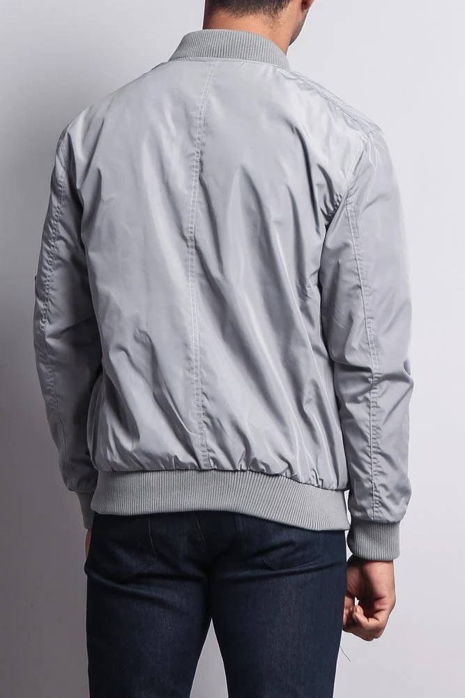 Men's Lightweight Bomber Flight Jacket - Image 14