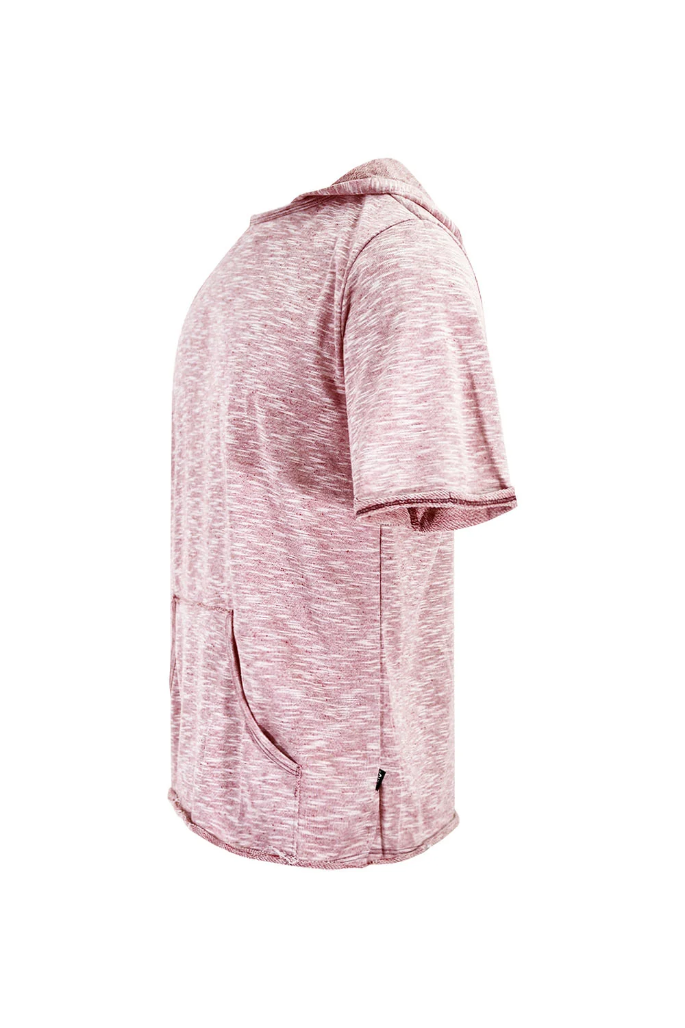 Men's Lightweight Marbled Short Sleeve Hoodie - Image 2